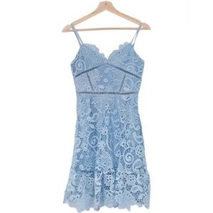 ✨host pick✨ AQUA Light Blue Crochet Lace Dress